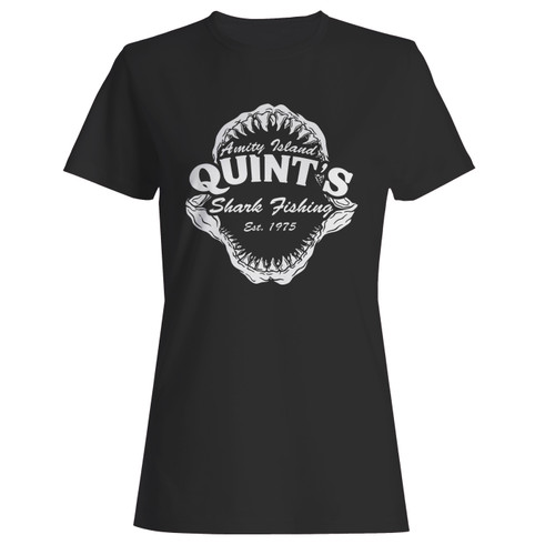 These are quints shark fishing jaws women t shirt that are cute tied to the side or paired with a cardigan or jacket for a more styled look. So comfy and classic, they are sure to make your vacation extra magical.