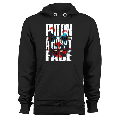 Was created with comfort in mind, this joker movie put on a happy face hoodie lighter weight is perfect for any activity. Teams and groups love this hoodie for its affordable price and variety of colors.