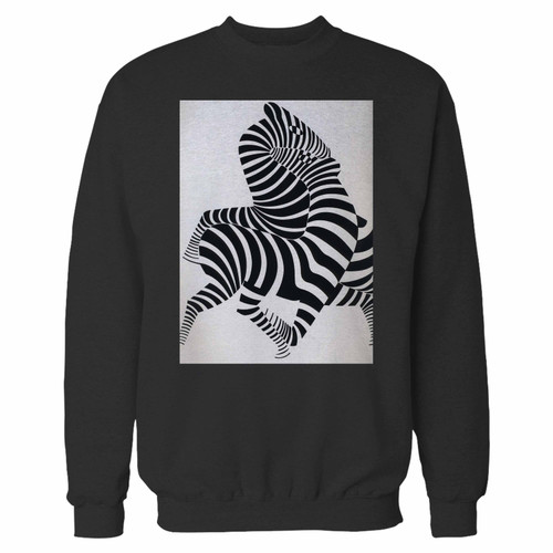 Your zebra victor vasarely crewneck sweatshirt just got an update. This super comfortable and lighter weight crewneck will become your favorite go-to sweatshirt. The cozy spandex cuffs and waistband make this pill-resistant sweatshirt a fan favorite.And your group will look and feel their best in this premium ringspun cotton crew.