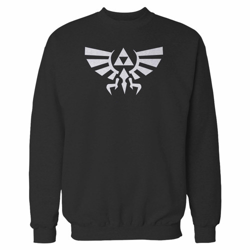 Your zelda symbol legend of zelda gamer video game geek crewneck sweatshirt just got an update. This super comfortable and lighter weight crewneck will become your favorite go-to sweatshirt. The cozy spandex cuffs and waistband make this pill-resistant sweatshirt a fan favorite.And your group will look and feel their best in this premium ringspun cotton crew.