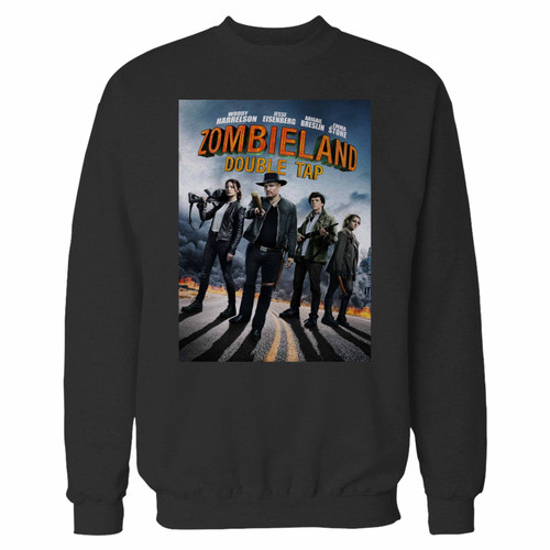 Your zombieland double tap nut up or shut up crewneck sweatshirt just got an update. This super comfortable and lighter weight crewneck will become your favorite go-to sweatshirt. The cozy spandex cuffs and waistband make this pill-resistant sweatshirt a fan favorite.And your group will look and feel their best in this premium ringspun cotton crew.