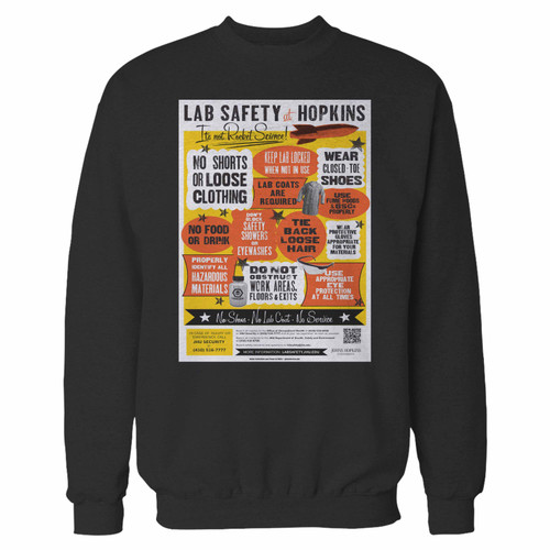 Your a lab safety crewneck sweatshirt just got an update. This super comfortable and lighter weight crewneck will become your favorite go-to sweatshirt. The cozy spandex cuffs and waistband make this pill-resistant sweatshirt a fan favorite.And your group will look and feel their best in this premium ringspun cotton crew.