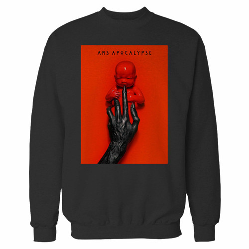 Your american horror story apocalypse crewneck sweatshirt just got an update. This super comfortable and lighter weight crewneck will become your favorite go-to sweatshirt. The cozy spandex cuffs and waistband make this pill-resistant sweatshirt a fan favorite.And your group will look and feel their best in this premium ringspun cotton crew.
