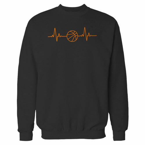 Your basketball mom heartbeat crewneck sweatshirt just got an update. This super comfortable and lighter weight crewneck will become your favorite go-to sweatshirt. The cozy spandex cuffs and waistband make this pill-resistant sweatshirt a fan favorite.And your group will look and feel their best in this premium ringspun cotton crew.