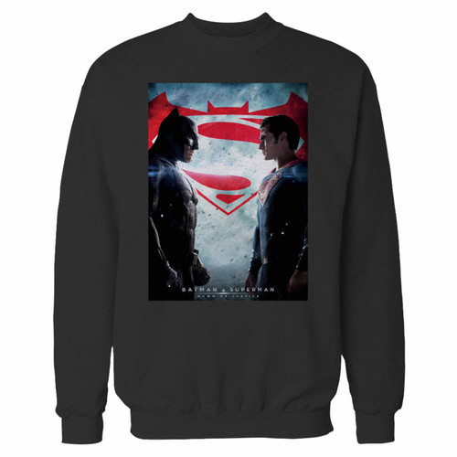 Your batman v superman dawn of justice crewneck sweatshirt just got an update. This super comfortable and lighter weight crewneck will become your favorite go-to sweatshirt. The cozy spandex cuffs and waistband make this pill-resistant sweatshirt a fan favorite.And your group will look and feel their best in this premium ringspun cotton crew.