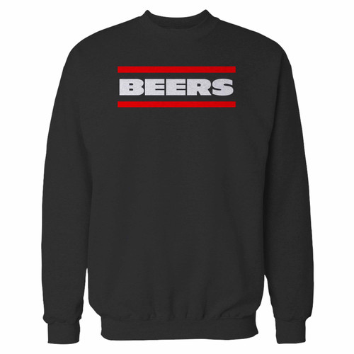 Your beers chicago bears crewneck sweatshirt just got an update. This super comfortable and lighter weight crewneck will become your favorite go-to sweatshirt. The cozy spandex cuffs and waistband make this pill-resistant sweatshirt a fan favorite.And your group will look and feel their best in this premium ringspun cotton crew.