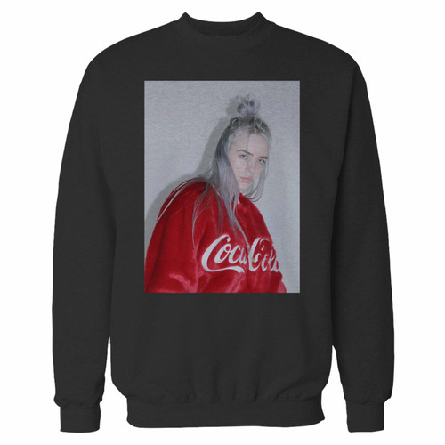 Your billie eilish beautiful singer crewneck sweatshirt just got an update. This super comfortable and lighter weight crewneck will become your favorite go-to sweatshirt. The cozy spandex cuffs and waistband make this pill-resistant sweatshirt a fan favorite.And your group will look and feel their best in this premium ringspun cotton crew.