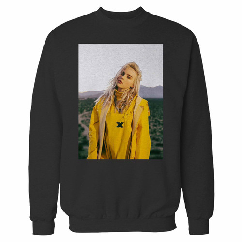Your billie eilish cover inspired crewneck sweatshirt just got an update. This super comfortable and lighter weight crewneck will become your favorite go-to sweatshirt. The cozy spandex cuffs and waistband make this pill-resistant sweatshirt a fan favorite.And your group will look and feel their best in this premium ringspun cotton crew.