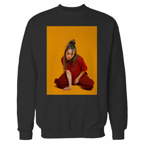 Your billie eilish new shoot crewneck sweatshirt just got an update. This super comfortable and lighter weight crewneck will become your favorite go-to sweatshirt. The cozy spandex cuffs and waistband make this pill-resistant sweatshirt a fan favorite.And your group will look and feel their best in this premium ringspun cotton crew.