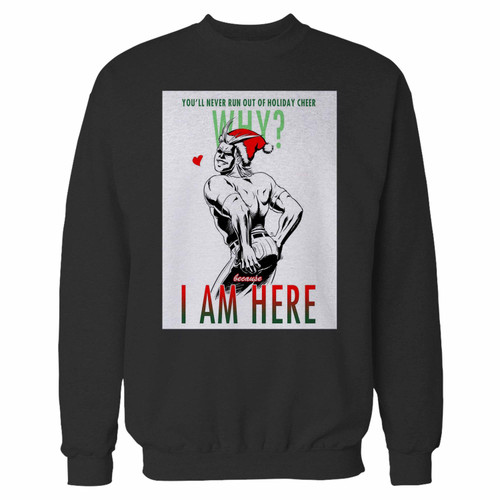 Your butt might parody christmas crewneck sweatshirt just got an update. This super comfortable and lighter weight crewneck will become your favorite go-to sweatshirt. The cozy spandex cuffs and waistband make this pill-resistant sweatshirt a fan favorite.And your group will look and feel their best in this premium ringspun cotton crew.