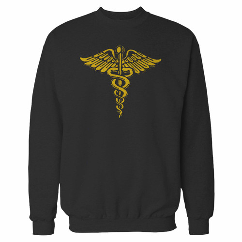 Your caduceus medical symbol crewneck sweatshirt just got an update. This super comfortable and lighter weight crewneck will become your favorite go-to sweatshirt. The cozy spandex cuffs and waistband make this pill-resistant sweatshirt a fan favorite.And your group will look and feel their best in this premium ringspun cotton crew.