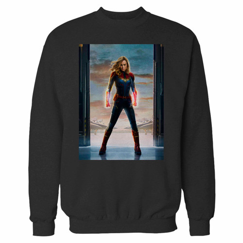 Your captain marvel superhero inspired crewneck sweatshirt just got an update. This super comfortable and lighter weight crewneck will become your favorite go-to sweatshirt. The cozy spandex cuffs and waistband make this pill-resistant sweatshirt a fan favorite.And your group will look and feel their best in this premium ringspun cotton crew.