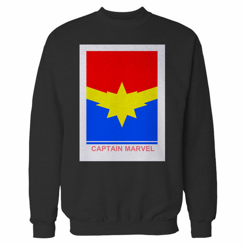 Captain Marvel Logo Crewneck Sweatshirt