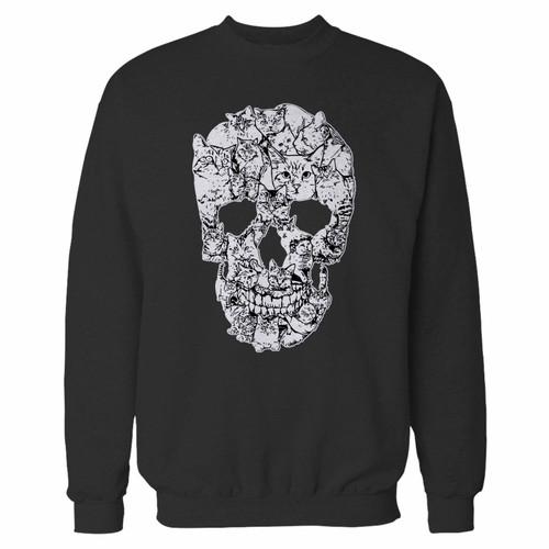 Your cat skull crewneck sweatshirt just got an update. This super comfortable and lighter weight crewneck will become your favorite go-to sweatshirt. The cozy spandex cuffs and waistband make this pill-resistant sweatshirt a fan favorite.And your group will look and feel their best in this premium ringspun cotton crew.