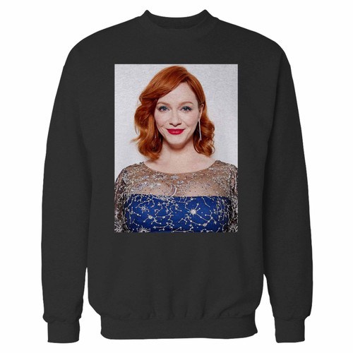 Your christina hendricks american beauty crewneck sweatshirt just got an update. This super comfortable and lighter weight crewneck will become your favorite go-to sweatshirt. The cozy spandex cuffs and waistband make this pill-resistant sweatshirt a fan favorite.And your group will look and feel their best in this premium ringspun cotton crew.