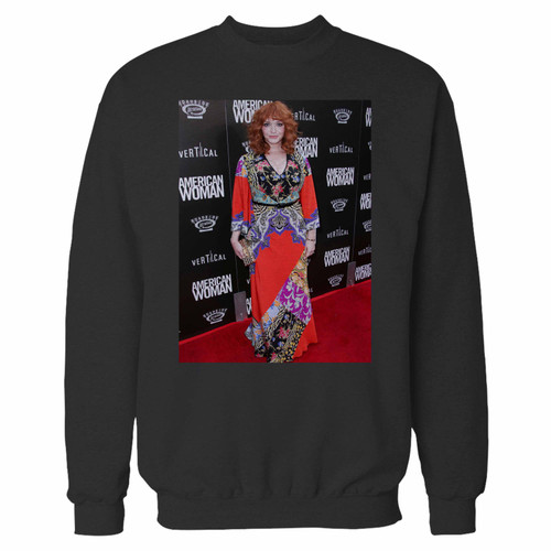 Your christina hendricks crewneck sweatshirt just got an update. This super comfortable and lighter weight crewneck will become your favorite go-to sweatshirt. The cozy spandex cuffs and waistband make this pill-resistant sweatshirt a fan favorite.And your group will look and feel their best in this premium ringspun cotton crew.