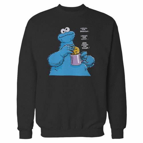 Your cookie monster crewneck sweatshirt just got an update. This super comfortable and lighter weight crewneck will become your favorite go-to sweatshirt. The cozy spandex cuffs and waistband make this pill-resistant sweatshirt a fan favorite.And your group will look and feel their best in this premium ringspun cotton crew.