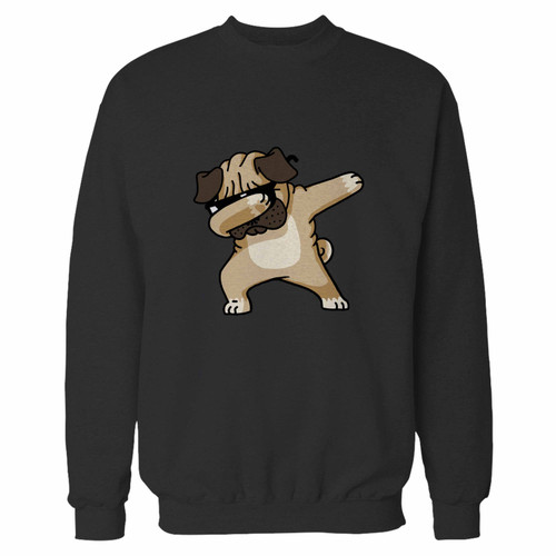 Your dabbing pug funny shirt hip hop dabbin crewneck sweatshirt just got an update. This super comfortable and lighter weight crewneck will become your favorite go-to sweatshirt. The cozy spandex cuffs and waistband make this pill-resistant sweatshirt a fan favorite.And your group will look and feel their best in this premium ringspun cotton crew.