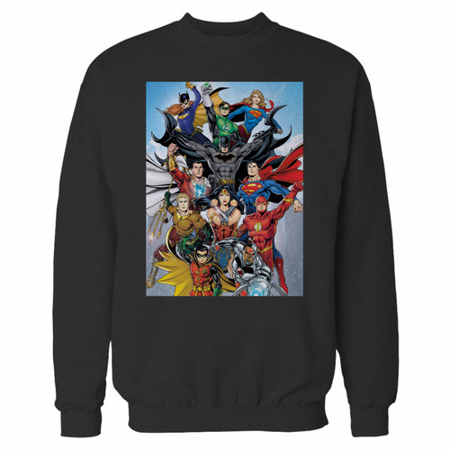 Your dc comics rebirth crewneck sweatshirt just got an update. This super comfortable and lighter weight crewneck will become your favorite go-to sweatshirt. The cozy spandex cuffs and waistband make this pill-resistant sweatshirt a fan favorite.And your group will look and feel their best in this premium ringspun cotton crew.