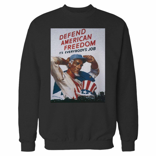 Your defend american freedom 2 crewneck sweatshirt just got an update. This super comfortable and lighter weight crewneck will become your favorite go-to sweatshirt. The cozy spandex cuffs and waistband make this pill-resistant sweatshirt a fan favorite.And your group will look and feel their best in this premium ringspun cotton crew.