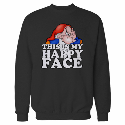 happy to be grumpy sweatshirt