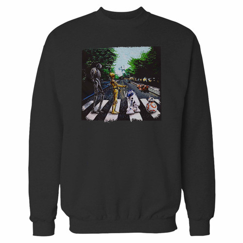 Your droids abbey road crewneck sweatshirt just got an update. This super comfortable and lighter weight crewneck will become your favorite go-to sweatshirt. The cozy spandex cuffs and waistband make this pill-resistant sweatshirt a fan favorite.And your group will look and feel their best in this premium ringspun cotton crew.