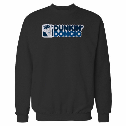 Your dunkin' doncic crewneck sweatshirt just got an update. This super comfortable and lighter weight crewneck will become your favorite go-to sweatshirt. The cozy spandex cuffs and waistband make this pill-resistant sweatshirt a fan favorite.And your group will look and feel their best in this premium ringspun cotton crew.