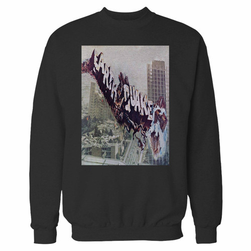 Your earthquake movie art crewneck sweatshirt just got an update. This super comfortable and lighter weight crewneck will become your favorite go-to sweatshirt. The cozy spandex cuffs and waistband make this pill-resistant sweatshirt a fan favorite.And your group will look and feel their best in this premium ringspun cotton crew.