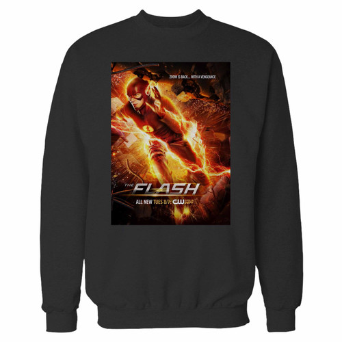 Your flash movie cover crewneck sweatshirt just got an update. This super comfortable and lighter weight crewneck will become your favorite go-to sweatshirt. The cozy spandex cuffs and waistband make this pill-resistant sweatshirt a fan favorite.And your group will look and feel their best in this premium ringspun cotton crew.