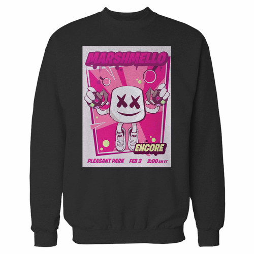 Your fortnite marshmello event crewneck sweatshirt just got an update. This super comfortable and lighter weight crewneck will become your favorite go-to sweatshirt. The cozy spandex cuffs and waistband make this pill-resistant sweatshirt a fan favorite.And your group will look and feel their best in this premium ringspun cotton crew.