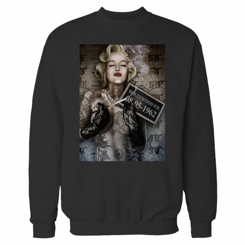 Your gangsta monroe crewneck sweatshirt just got an update. This super comfortable and lighter weight crewneck will become your favorite go-to sweatshirt. The cozy spandex cuffs and waistband make this pill-resistant sweatshirt a fan favorite.And your group will look and feel their best in this premium ringspun cotton crew.