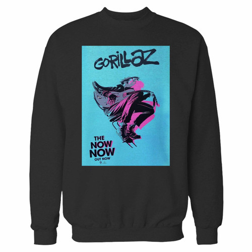 Your gorillaz the now now crewneck sweatshirt just got an update. This super comfortable and lighter weight crewneck will become your favorite go-to sweatshirt. The cozy spandex cuffs and waistband make this pill-resistant sweatshirt a fan favorite.And your group will look and feel their best in this premium ringspun cotton crew.