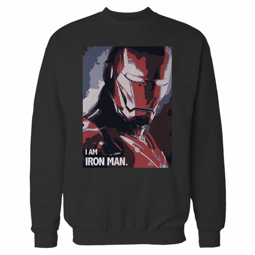 Your i am iron man crewneck sweatshirt just got an update. This super comfortable and lighter weight crewneck will become your favorite go-to sweatshirt. The cozy spandex cuffs and waistband make this pill-resistant sweatshirt a fan favorite.And your group will look and feel their best in this premium ringspun cotton crew.