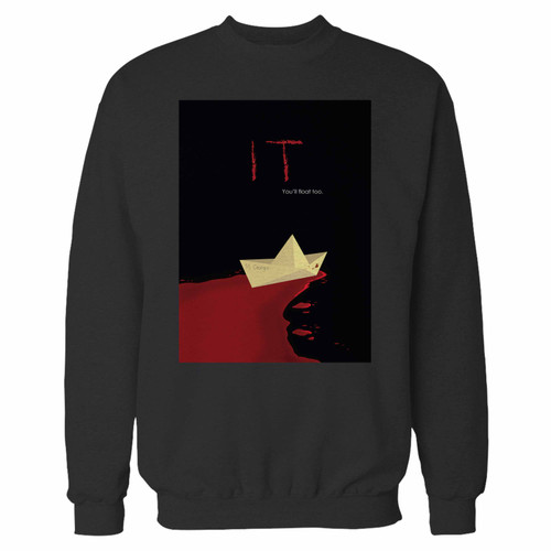 Your it you'll float too crewneck sweatshirt just got an update. This super comfortable and lighter weight crewneck will become your favorite go-to sweatshirt. The cozy spandex cuffs and waistband make this pill-resistant sweatshirt a fan favorite.And your group will look and feel their best in this premium ringspun cotton crew.