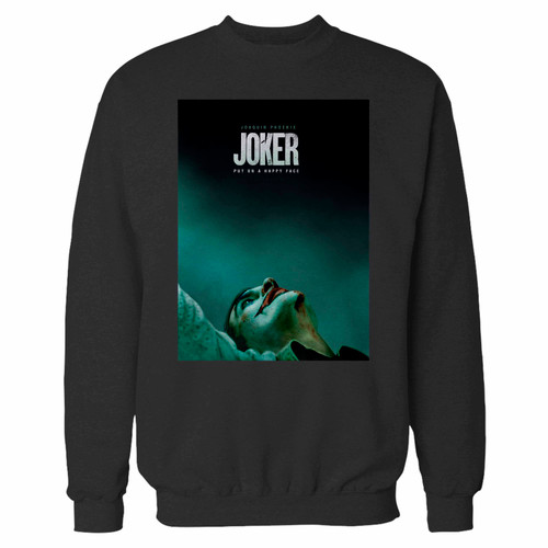 Your joker joaquin phoenix cover inspired crewneck sweatshirt just got an update. This super comfortable and lighter weight crewneck will become your favorite go-to sweatshirt. The cozy spandex cuffs and waistband make this pill-resistant sweatshirt a fan favorite.And your group will look and feel their best in this premium ringspun cotton crew.