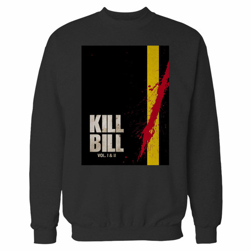 Your kill bill vol 1 & 2 crewneck sweatshirt just got an update. This super comfortable and lighter weight crewneck will become your favorite go-to sweatshirt. The cozy spandex cuffs and waistband make this pill-resistant sweatshirt a fan favorite.And your group will look and feel their best in this premium ringspun cotton crew.