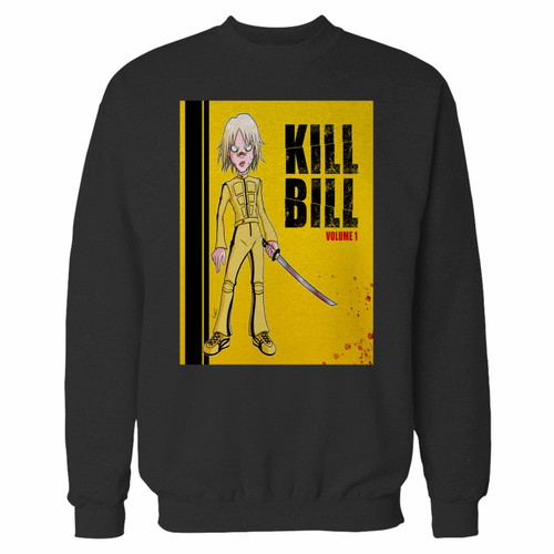 Your kill bill volume 1 cartoon crewneck sweatshirt just got an update. This super comfortable and lighter weight crewneck will become your favorite go-to sweatshirt. The cozy spandex cuffs and waistband make this pill-resistant sweatshirt a fan favorite.And your group will look and feel their best in this premium ringspun cotton crew.