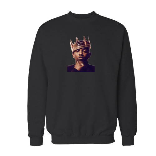 Your king kendrick lamar crewneck sweatshirt just got an update. This super comfortable and lighter weight crewneck will become your favorite go-to sweatshirt. The cozy spandex cuffs and waistband make this pill-resistant sweatshirt a fan favorite.And your group will look and feel their best in this premium ringspun cotton crew.