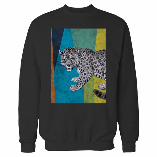 Your leopard on colorful art stripes crewneck sweatshirt just got an update. This super comfortable and lighter weight crewneck will become your favorite go-to sweatshirt. The cozy spandex cuffs and waistband make this pill-resistant sweatshirt a fan favorite.And your group will look and feel their best in this premium ringspun cotton crew.