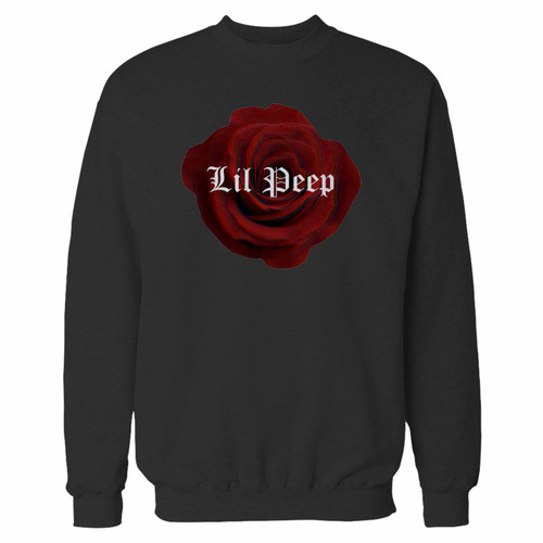 Your lil peep red rose crewneck sweatshirt just got an update. This super comfortable and lighter weight crewneck will become your favorite go-to sweatshirt. The cozy spandex cuffs and waistband make this pill-resistant sweatshirt a fan favorite.And your group will look and feel their best in this premium ringspun cotton crew.