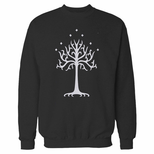 Your lord of the rings tree of gondor 1 crewneck sweatshirt just got an update. This super comfortable and lighter weight crewneck will become your favorite go-to sweatshirt. The cozy spandex cuffs and waistband make this pill-resistant sweatshirt a fan favorite.And your group will look and feel their best in this premium ringspun cotton crew.