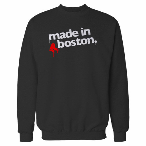 Your made in boston crewneck sweatshirt just got an update. This super comfortable and lighter weight crewneck will become your favorite go-to sweatshirt. The cozy spandex cuffs and waistband make this pill-resistant sweatshirt a fan favorite.And your group will look and feel their best in this premium ringspun cotton crew.