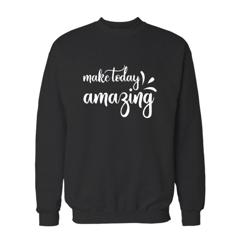 Your make today amazing crewneck sweatshirt just got an update. This super comfortable and lighter weight crewneck will become your favorite go-to sweatshirt. The cozy spandex cuffs and waistband make this pill-resistant sweatshirt a fan favorite.And your group will look and feel their best in this premium ringspun cotton crew.