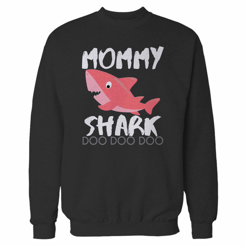 Your mommy shark doo doo doo crewneck sweatshirt just got an update. This super comfortable and lighter weight crewneck will become your favorite go-to sweatshirt. The cozy spandex cuffs and waistband make this pill-resistant sweatshirt a fan favorite.And your group will look and feel their best in this premium ringspun cotton crew.