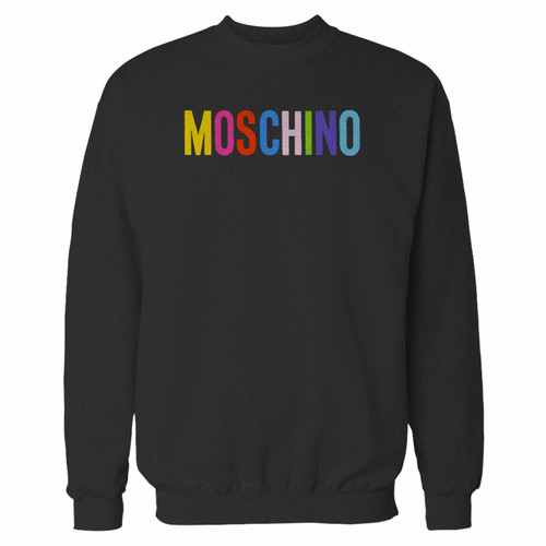 Your moschino milano logo cover inspired crewneck sweatshirt just got an update. This super comfortable and lighter weight crewneck will become your favorite go-to sweatshirt. The cozy spandex cuffs and waistband make this pill-resistant sweatshirt a fan favorite.And your group will look and feel their best in this premium ringspun cotton crew.
