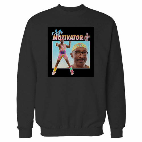 Your mr motivator tribute montage crewneck sweatshirt just got an update. This super comfortable and lighter weight crewneck will become your favorite go-to sweatshirt. The cozy spandex cuffs and waistband make this pill-resistant sweatshirt a fan favorite.And your group will look and feel their best in this premium ringspun cotton crew.
