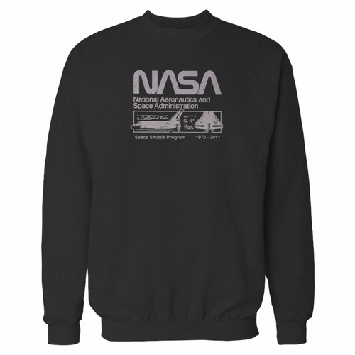 Your nasa boys classic space shuttle logo crewneck sweatshirt just got an update. This super comfortable and lighter weight crewneck will become your favorite go-to sweatshirt. The cozy spandex cuffs and waistband make this pill-resistant sweatshirt a fan favorite.And your group will look and feel their best in this premium ringspun cotton crew.