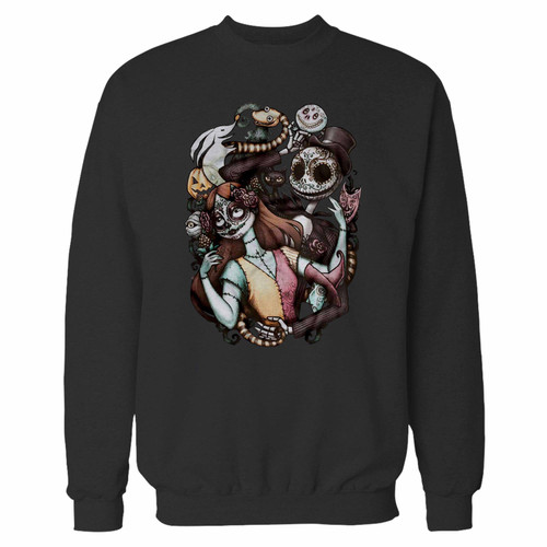 Your nightmare before christmas crewneck sweatshirt just got an update. This super comfortable and lighter weight crewneck will become your favorite go-to sweatshirt. The cozy spandex cuffs and waistband make this pill-resistant sweatshirt a fan favorite.And your group will look and feel their best in this premium ringspun cotton crew.