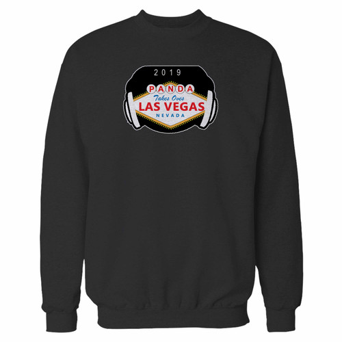 Your panda takes over las vegas crewneck sweatshirt just got an update. This super comfortable and lighter weight crewneck will become your favorite go-to sweatshirt. The cozy spandex cuffs and waistband make this pill-resistant sweatshirt a fan favorite.And your group will look and feel their best in this premium ringspun cotton crew.