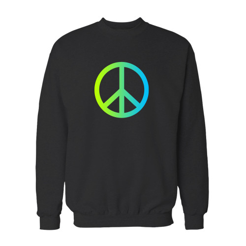 Your peace sign colorful crewneck sweatshirt just got an update. This super comfortable and lighter weight crewneck will become your favorite go-to sweatshirt. The cozy spandex cuffs and waistband make this pill-resistant sweatshirt a fan favorite.And your group will look and feel their best in this premium ringspun cotton crew.